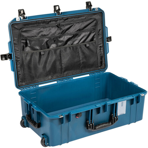 Pelican Wheeled Air Case with Lid Organizer & Packing Cubes (Indigo, 55.2L)