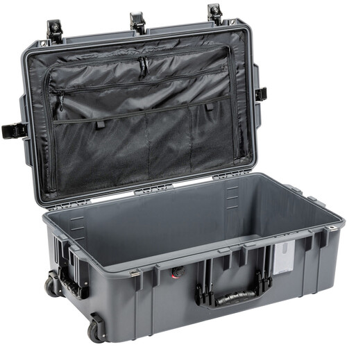 Pelican Wheeled Air Case with Lid Organizer & Packing Cubes (Charcoal, 55.2L)
