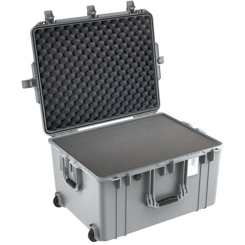 Pelican 1637AirWF Wheeled Hard Case with Foam Insert (Silver)