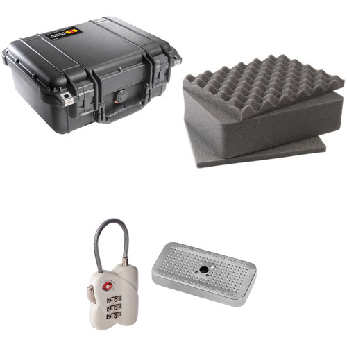 Pelican 1400 Case with Foam Set, TSA Lock, and Desiccant Gel (B&H Kit)