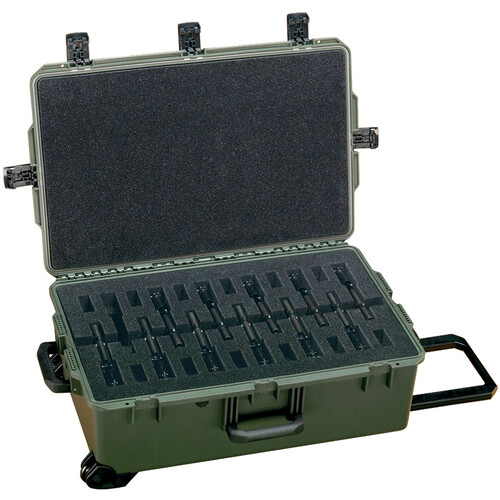 Pelican Wheeled Gun Case for 12 Pistols (OD Green)