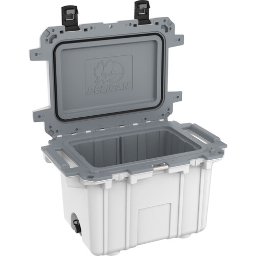 Pelican 50QT Elite Cooler (White / Gray)