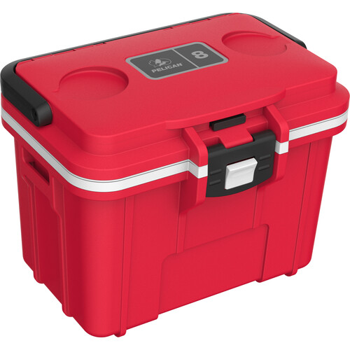 Pelican 8QT Personal Cooler (OSHA Red / White)