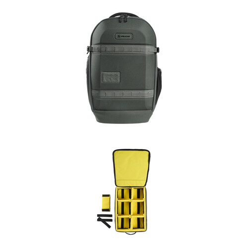 Pelican AEGIS Series Travel Backpack and Padded Divider Kit (Charcoal, 25L)