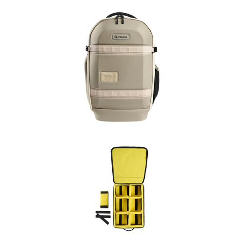 Pelican AEGIS Series Travel Backpack and Padded Divider Kit (Sand, 25L)