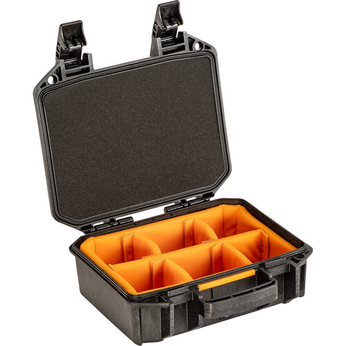Pelican Vault V100 Hard Case with Interior Dividers (Black, 6.5L)