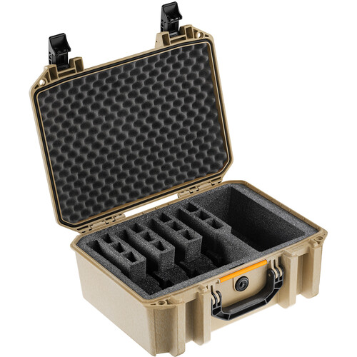 Pelican Vault V300PF5 Universal Five-Pistol Case (Desert Tan)