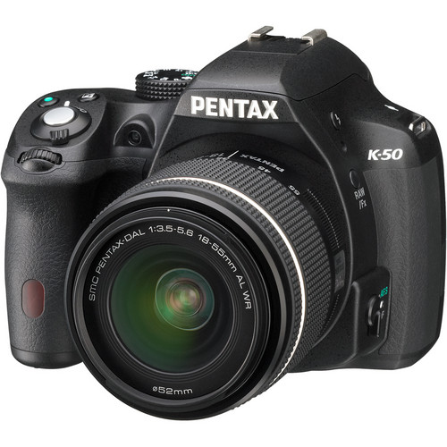 Pentax K-50 DSLR Camera with 18-55mm Lens (Black)