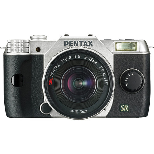 Pentax Q7 Compact Mirrorless Camera with 5-15mm f/2.8-4.5 Zoom Lens (Silver)