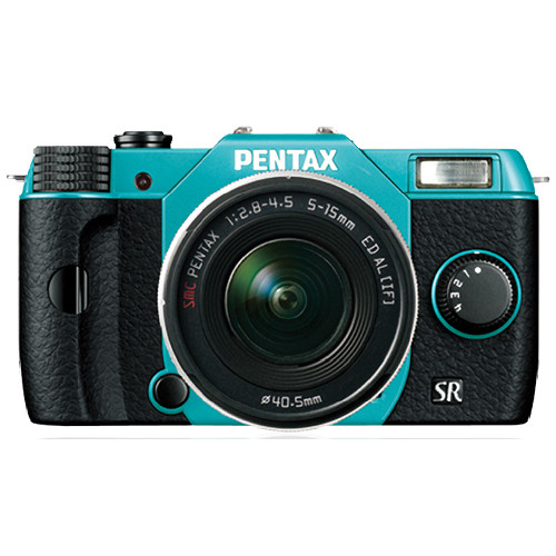 Pentax Q10 Compact Mirrorless Camera with 5-15mm Lens (Mint / Black)