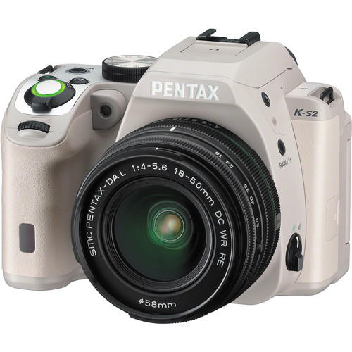 Pentax K-S2 DSLR Camera with 18-50mm Lens (Desert Beige)