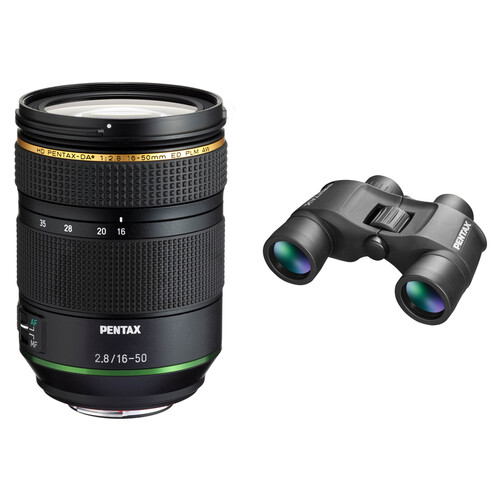 Pentax HD-DA 16-50mm f/2.8 Lens with Binoculars Kit