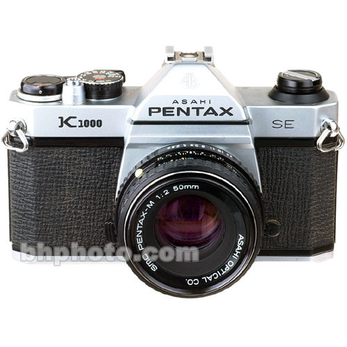 Pentax K1000 SE 35mm SLR Manual Focus Camera with 50mm f/2 SMCP-M Lens