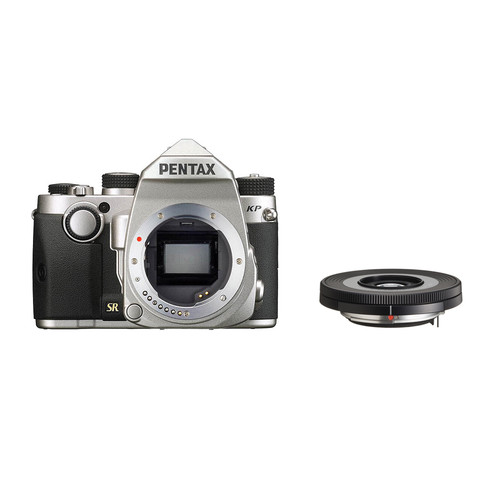 Pentax KP DSLR Camera with 40mm Lens Kit (Silver) B&H Photo