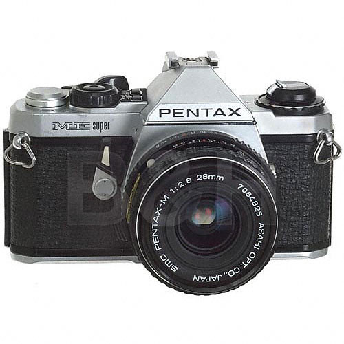 Pentax ME Super 35mm SLR Manual Focus Camera Body (Chrome)