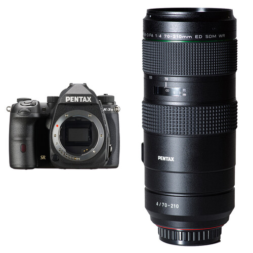 Pentax K-3 Mark III DSLR Camera with 70-210mm f/4 Lens Kit (Black)