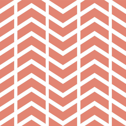PepperLu PolyPaper Photo Backdrop (5 x 6', Split Chevron Pattern, Salmon)