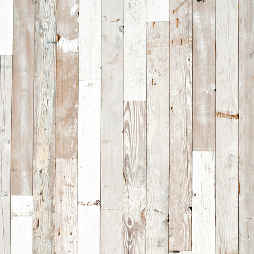 PepperLu PolyPaper Photo Backdrop (5 x 6', Rustic White Wash Pattern)