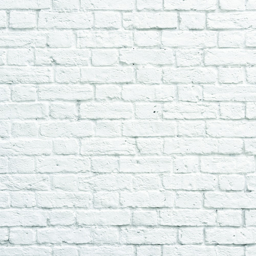 PepperLu PolyPaper Photo Backdrop (5 x 6', White Bricks Pattern)