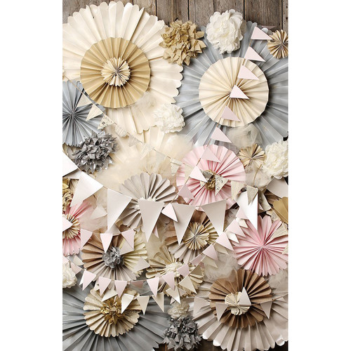 PepperLu PolyPaper Photo Backdrop (5 x 7', Celebration Pattern)
