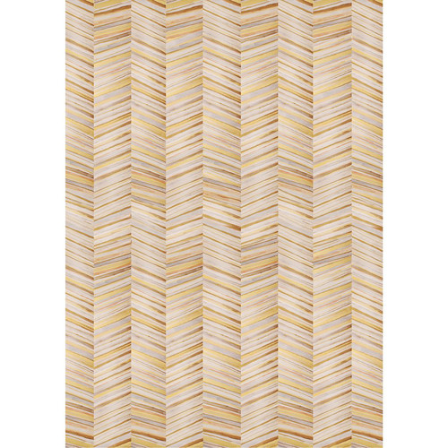 PepperLu PolyPaper Photo Backdrop (5 x 7', Gold Herringbone Pattern)