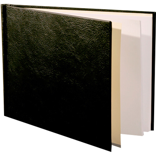 PermaJetUSA A3+ Snapshut Landscape Leather Folio with 25mm Spine (Black)