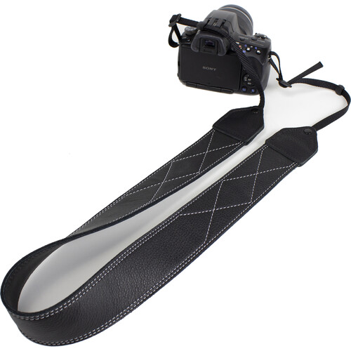 Perri's Leathers Ltd. 2" Leather Strap with XX Stitch (Black)