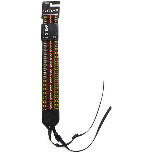 Perri's Leathers Ltd. 2" Nylon Camera Strap (Hootenanny Red/Yellow/Black)