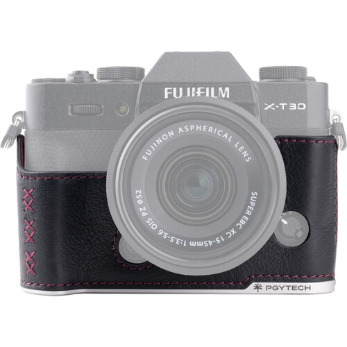 PGYTECH Leather Camera Case for FUJIFILM X-T30 (Midnight Black)