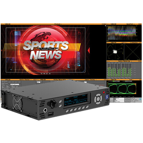 PHABRIX RX500 HD/SD-SDI Waveform Monitoring/Testing Analyzer with One Analyzer Module with Eye/Jitter (1 RU)