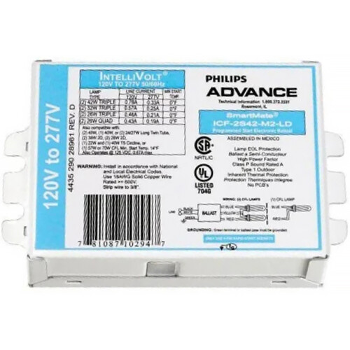 Philips Advance PureVOLT IUV-2S60-M4-LD Electronic Ballast