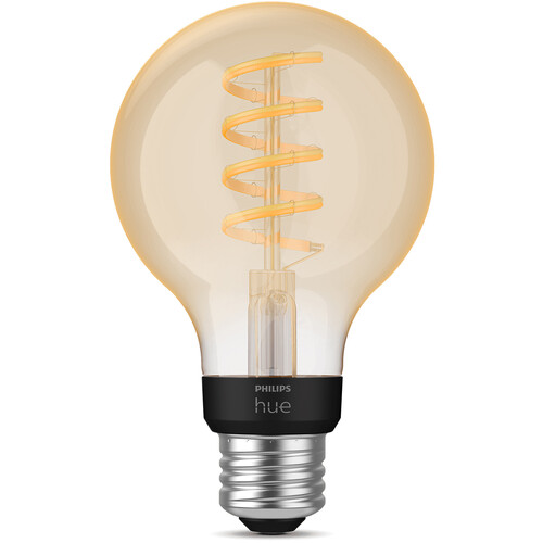 Philips Hue G25 Filament Edison Bulb with Bluetooth (White Ambiance)