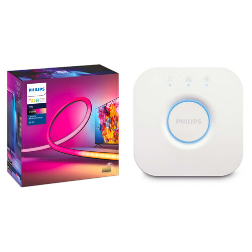 Philips Hue Bridge & Play Gradient Lightstrip (55") Kit