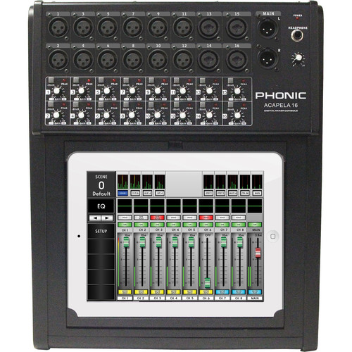 Phonic Acapela 16-Input 4-Bus Digital Live Sound Digital Mixer