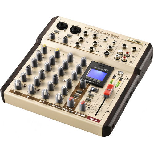 Phonic AM6GE - AM Gold Edition Compact Mixer AM6GE B&H Photo
