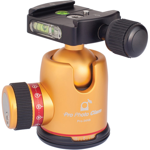 Photo Clam PRO 34NS Ball Head (Gold)