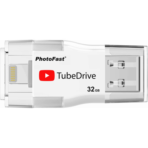 PhotoFast TubeDrive Portable YouTube Storage & Playback USB Flash Drive for iOS (32GB)