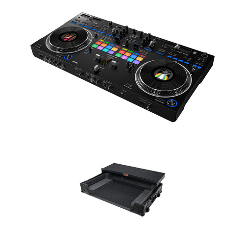 Pioneer DJ DDJ-REV7 2-Channel Serato DJ Pro Controller Kit with Flight Case (All Black)