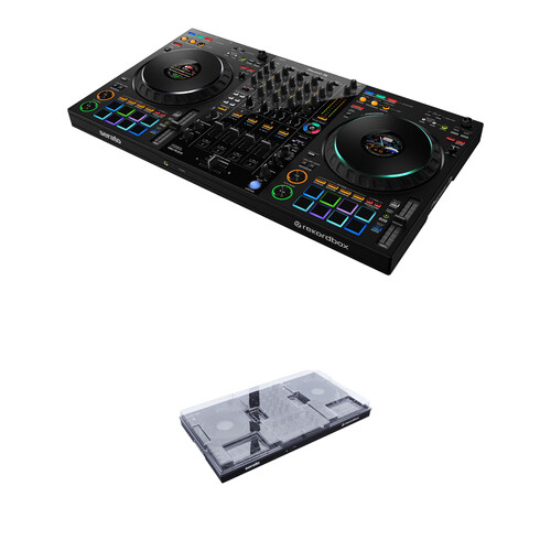 Pioneer DJ DDJ-FLX10 4-Channel DJ Controller with Decksaver Hard Cover
