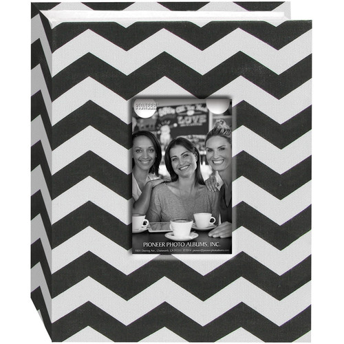 Pioneer Photo Albums 1Up Chevron Designer Fabric Mini Album (Black)