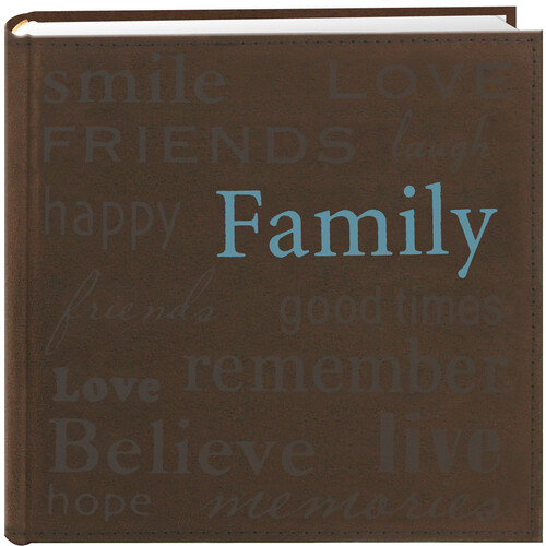 Pioneer Photo Albums Faux Suede Album (Family Graphic)