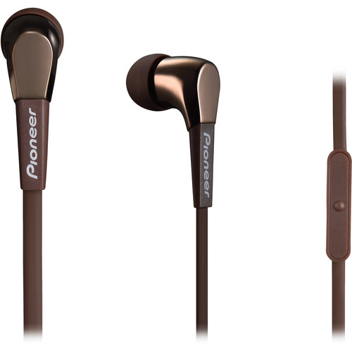 Pioneer SE-CL722T In-Ear Stereo Headphones (Brown) SE-CL722T-T
