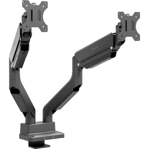 Pixio PS2D Dual-Arm Monitor Desk Mount for up to 35" Displays (Black)