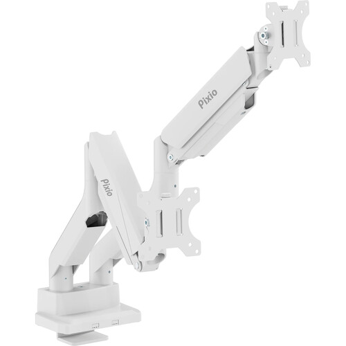 Pixio PS2D Dual-Arm Monitor Desk Mount for up to 35" Displays (White)