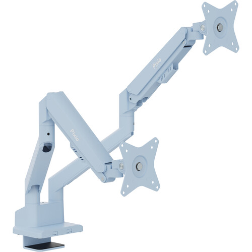 Pixio PS1D Wave Premium Dual Monitor Stand for 17-32" Displays (Blue)