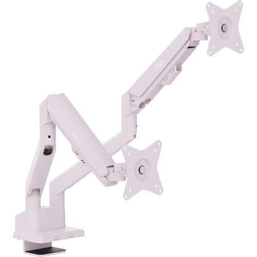 Pixio PS1D Wave Premium Dual Monitor Stand for 17-32" Displays (Pink)