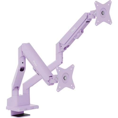 Pixio PS1D Wave Premium Dual Monitor Stand for 17-32" Displays (Purple)
