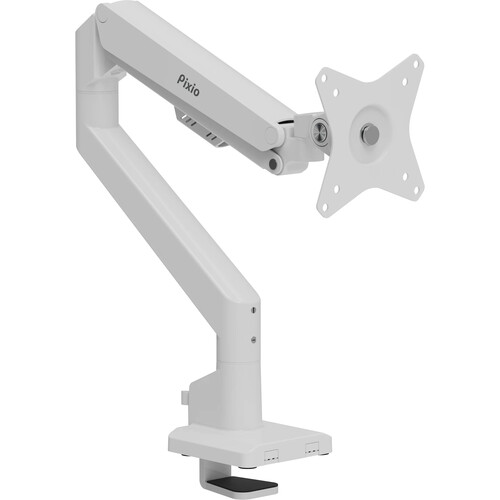 Pixio PS1S Wave Single Arm Monitor Desk Mount (White)