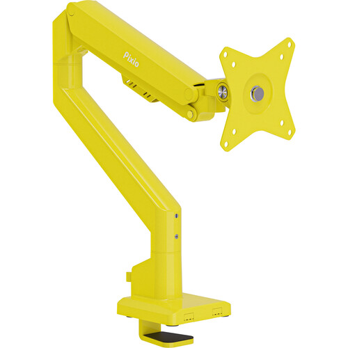 Pixio PS1S Wave Single Arm Monitor Desk Mount (Yellow)