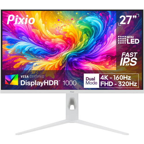 Pixio PX27UM Mini LED 27" 4K HDR 160 Hz / Full HD 320 Hz Dual Mode Gaming Monitor
